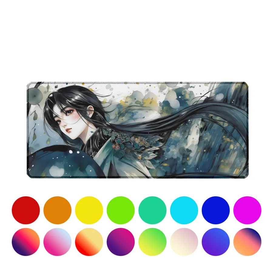 DIANSHANGMATS Custom Large Gaming Mouse Pad Desk Mat with Stitched Edges - Water-Resistant, Non-Slip Rubber Base - Smooth Fabric for Office & Gaming