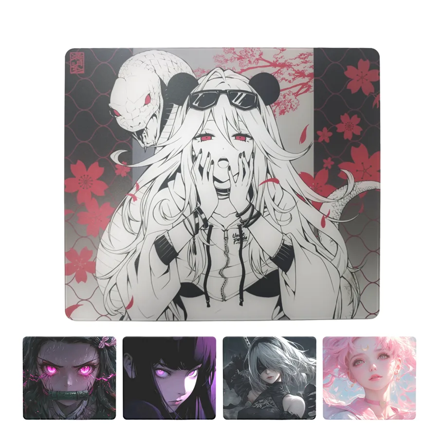 Glass Gaming Mousepad with Silicone Base - Ultimate Speed & Precision2