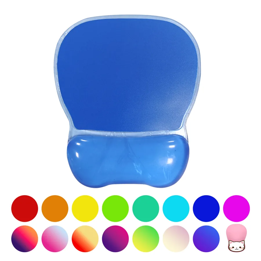 KLH-3065T Ergonomic Crystal Gel Mouse Pad with Wrist Support Professional Comfort for Work & Play | 240x210x27mm