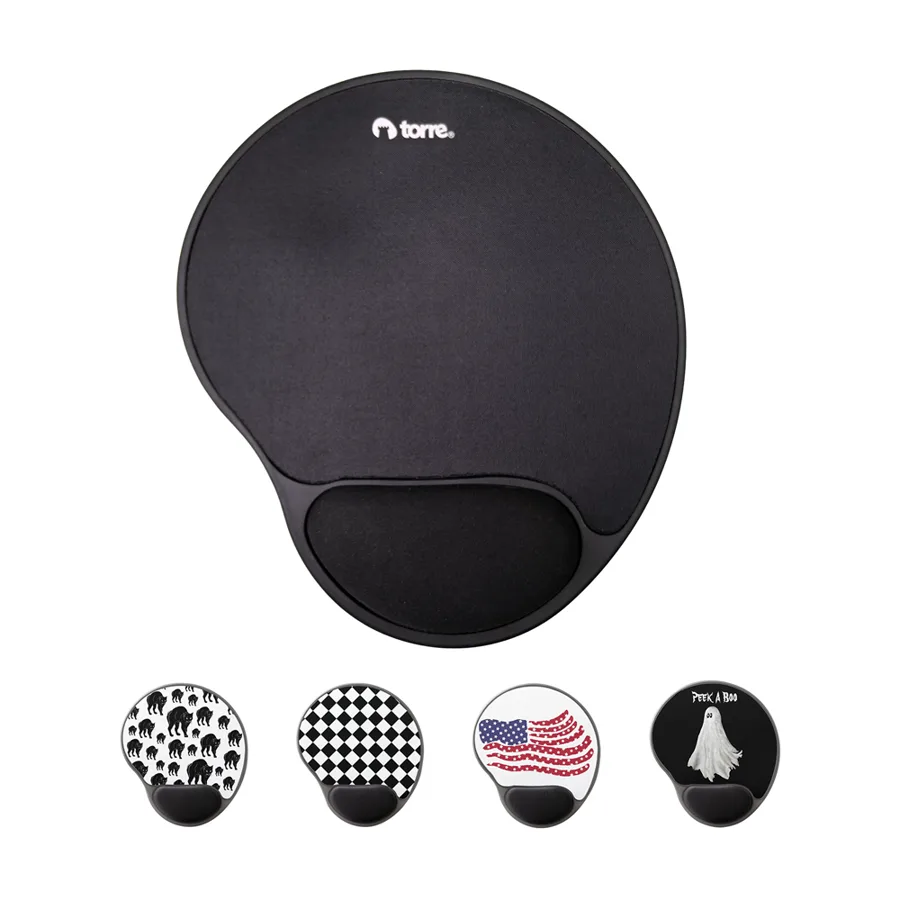 KLH-P-003 Custom Printed Gel Mouse Pad with Wrist Support 225x260x25mm | Ergonomic Design with Personalized Style