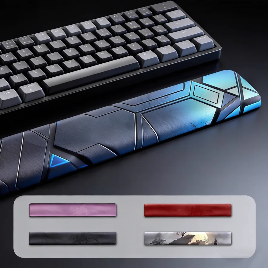 KLJ-5016 Silky Keyboard Wrist Rest | Ergonomic Gel Cushion with Anti-Slip PU Base | 490*40*20mm Office & Laptop Typing