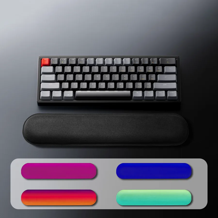 KLJ-5075F Custom Printing Memory Foam Keyboard Wrist Rest | IP Pattern Ready with Silky Smooth Cloth Surface *440x80x22