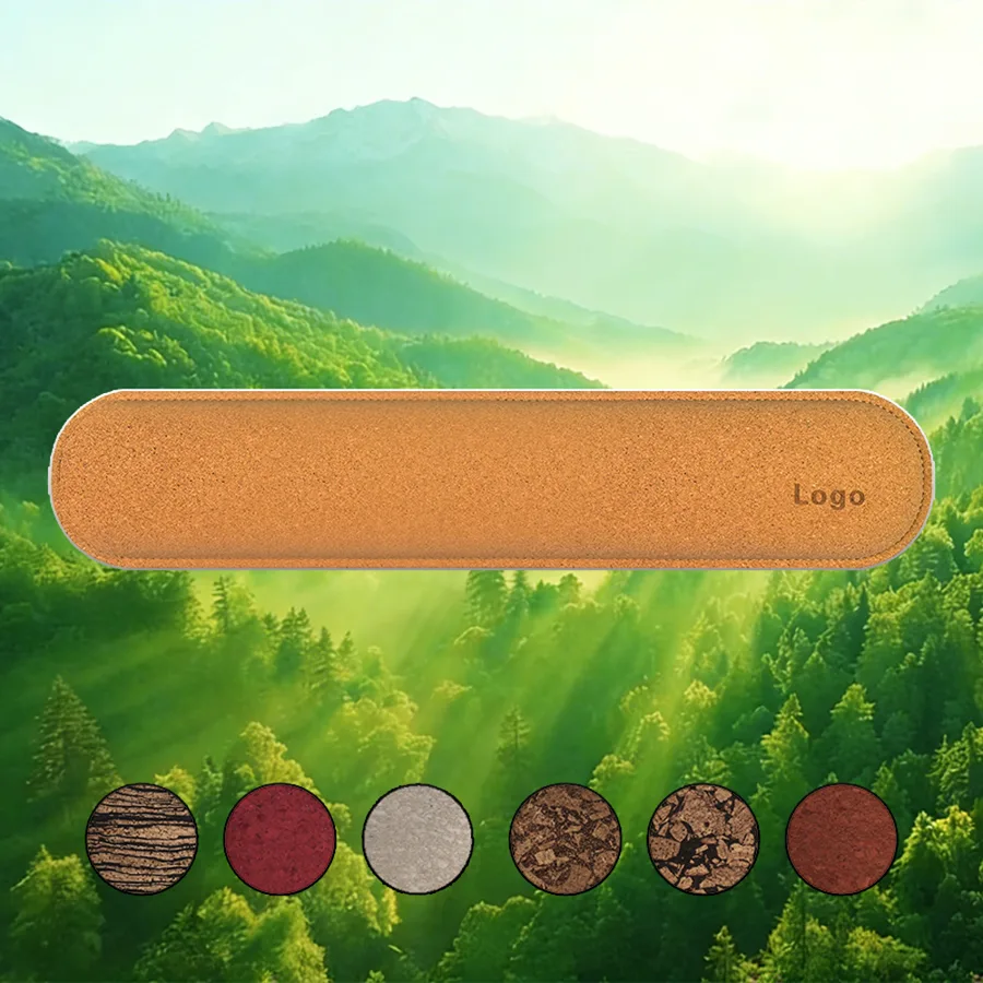 KLJ-5075R Ergonomic Cork Keyboard Wrist Rest with Foam Filling & Non-Slip SBR Base 440x80x18MM | Natural Comfort for Su