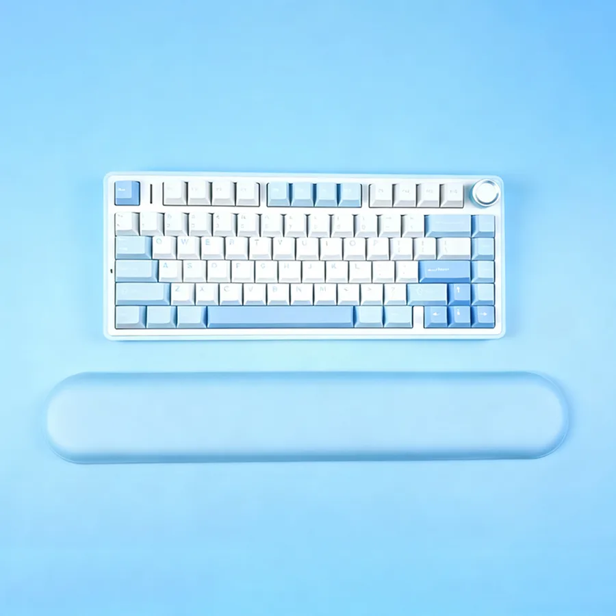 KLJ-5085L SoftSkin Leather Gel Keyboard Wrist Rest with Waterproof TPU Surface *440x80x20mm | Premium Ergonomic Support