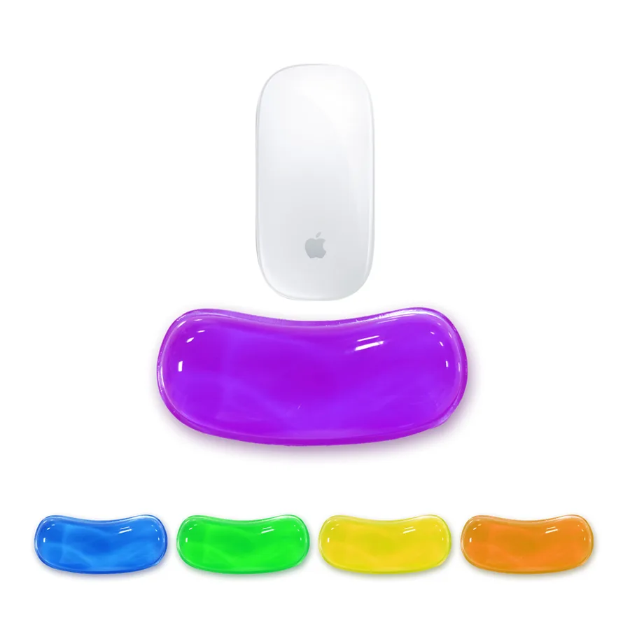 KLW-4039T Ergonomic Mouse Wrist Rest - Crystal Gel Support Pad with Non-Slip Base | Compact Size 160x70x23mm | for Offi