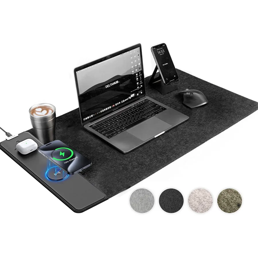 Wireless Charging Split Desk Pad